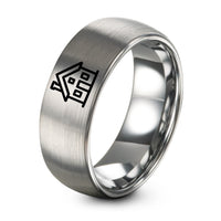 Day Mothers Gift for Best Friend – gray tungsten farmhouse ring