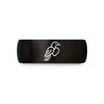 special present for buddy – black & gold tungsten india heart wedding band
