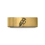 special present for buddy – gold tungsten india heart wedding band
