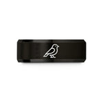 presents for close friends – black tungsten sparrow wedding band