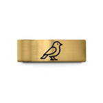 present ideas for her – gold tungsten sparrow wedding band