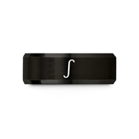 grandma presents from grandchildren – black tungsten integral wedding band