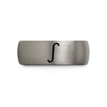 unique grandma present ideas – silver tungsten integral wedding band