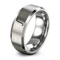Integral – Tungsten Wedding Band, 8 mm, Grey Comfort-Fit Unisex