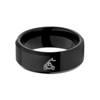 grandma present ideas 2023 – black tungsten telehandler wedding band