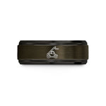 grandma present ideas 2023 – gunmetal & black tungsten telehandler wedding band