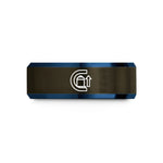 best presents for sisters – gunmetal & blue tungsten carbon capture icon wedding band