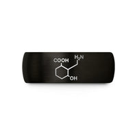 presents for female sibling – black & gold tungsten gaba molecule wedding band