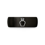special present for her – black tungsten perfume bottle wedding band