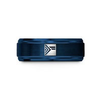 sister present for her – blue tungsten progress pride flag wedding band