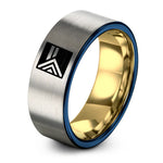 swatch color sample for Progress Pride Flag ring style 14