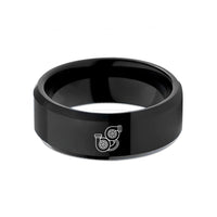 best wife present ideas – black tungsten twin turbo wedding band