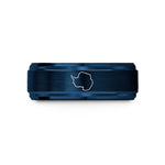 best presents for moms – blue tungsten antarctica wedding band