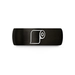 personalized jewelry for mom – black tungsten pattern paper roll wedding band