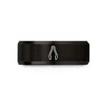 mom appreciation presents – black & rose gold tungsten ice tongs wedding band