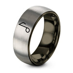 Day Mothers Gift Ideas – gunmetal & grey tungsten grace note ring
