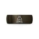 affordable presents for her – gunmetal & black tungsten rotating beacon wedding band