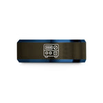 special present for mom – gunmetal & blue tungsten bench power supply wedding band