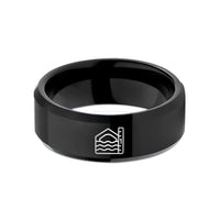 presents that moms love – black tungsten crossing depth wedding band