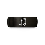 special presents for her – black tungsten sixteenth notes wedding band