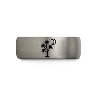 unique present sets men – black & gray tungsten joshua moon wedding band