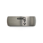unique presents for mom – black & gray tungsten cutting torch wedding band