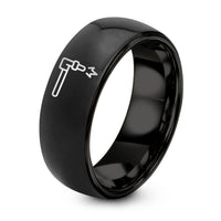 Day Mothers Gift Sets – black tungsten cutting torch ring