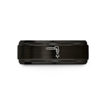unique presents for mom – black tungsten cutting torch wedding band