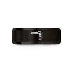 personalized presents for her – black tungsten cutting torch wedding band