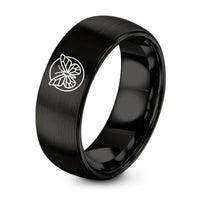 swatch color sample for Geometric Butterfly Circle ring style 03