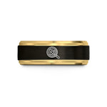 mom's day present ideas – black & gold tungsten shakshuka skillet wedding band