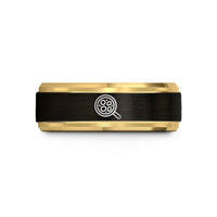 mom's day present ideas – black & gold tungsten shakshuka skillet wedding band