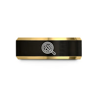 best presents for mothers – black & gold tungsten shakshuka skillet wedding band