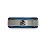 present ideas for her – black & blue & grey tungsten summoning seal wedding band