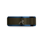 special present ideas mom – gunmetal & blue tungsten triangle pose trikonasana wedding band
