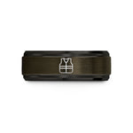 unique presents for moms – gunmetal & black tungsten safety vest wedding band