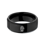 personalized presents for couples – black tungsten tactical gloves wedding band