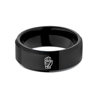 personalized presents for couples – black tungsten tactical gloves wedding band