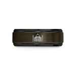 best anniversary present ideas – gunmetal & black tungsten taj mahal wedding band