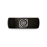 special mom rings online – black tungsten archimedean spiral wedding band