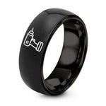 Day Mother's Gifts for Mom – black tungsten cordless drill ring