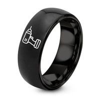 Day Mother's Gifts for Mom – black tungsten cordless drill ring