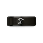 unique mom present ideas – black tungsten cordless drill wedding band