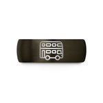unique presents for her – gunmetal & black tungsten double decker bus wedding band