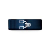 engraved presents for mom – blue tungsten linked list wedding band