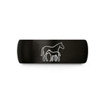 mom daughter present ideas – black tungsten nursing foal mare wedding band