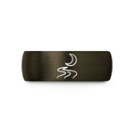 presents from daughter mom – gunmetal & black tungsten river moon wedding band