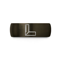 special items for moms – gunmetal & black tungsten try square wedding band