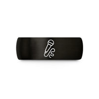 mom's day presents ideas – black tungsten mic cable wedding band
