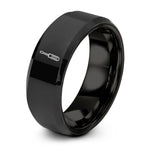 engraved jewelry for mom – black tungsten screwdriver ring